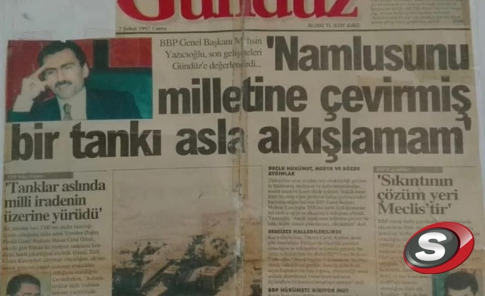 Muhsin Yazıcıoğlu’nun Tarihi Çıkışı: "Namlusunu Milletine Çevirmiş Tankı Alkışlamam!"