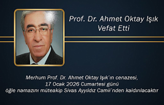 Sivas’ın Acı Kaybı: Prof. Dr. Ahmet Oktay Işık...