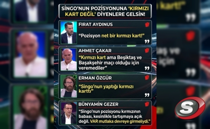 Spor Yorumcularından Singo Kararına Büyük Tepki: "Net Bir Kırmızı Kart!"